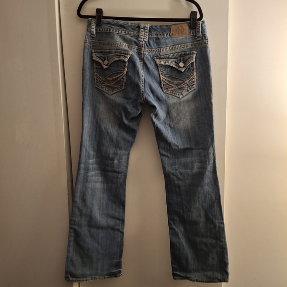 Maurices Women's Classic Blue Denim Distressed Jeans - Picture 3 of 8